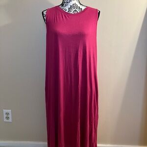 LulaRoe Charlotte Sleeveless Pink Dress